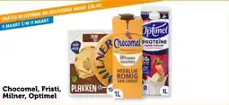 Coop Chocomel, Fristi, PLAKKEN 15 Milner, Optimel aanbieding