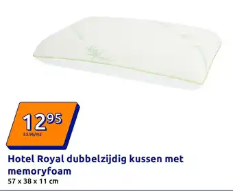 Action Hotel Royal dubbelzijdig kussen met memoryfoam aanbieding