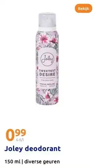 Action Joley deodorant aanbieding