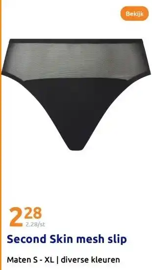 Action Second Skin mesh slip aanbieding