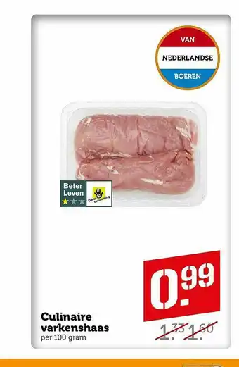 Coop Culinaire Varkenshaas aanbieding