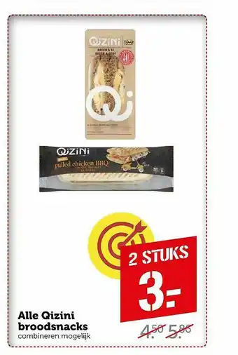 Coop Alle Qizini Broodsnacks aanbieding