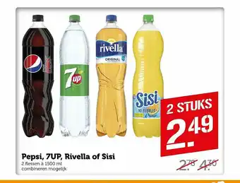 Coop Pepsi, 7Up, Rivella Of Sisi aanbieding