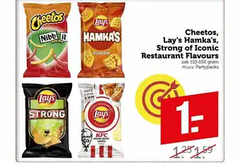 Coop Cheetos, Lay's Hamka's, Strong Of Iconic Restaurant Flavours aanbieding