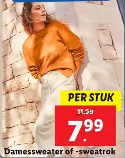 Lidl Damessweater of sweatrok aanbieding