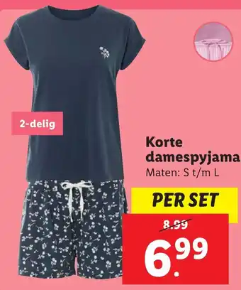 Lidl Korte damespyjama aanbieding