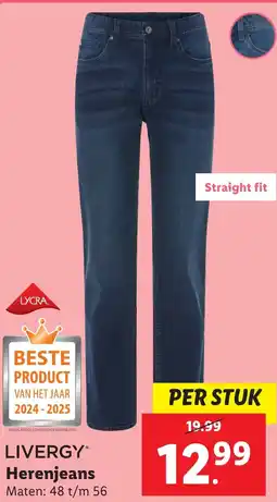 Lidl LIVERG Herenjeans aanbieding