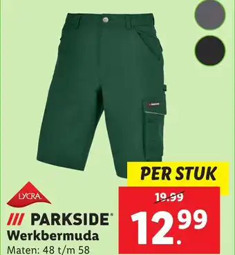 Lidl Werkbermuda aanbieding