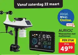 Lidl AURIOL Weerstation met multisensor aanbieding