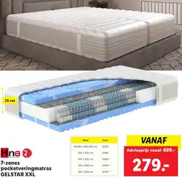 Lidl 77-zones zones pocketveringmatras GELSTAR XXL aanbieding