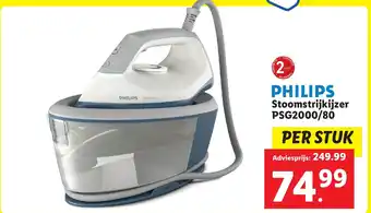 Lidl PHILIPS Stoomstrijkijzer PSG2000/80 aanbieding