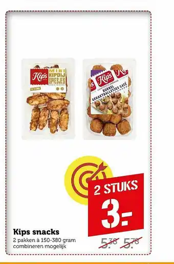 Coop Kips Snacks aanbieding