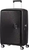 Amazon American Tourister Soundbox - Spinner M Erweiterbar Koffer, 67 cm, 71.5/81 L, Schwarz (Bass Black) aanbieding