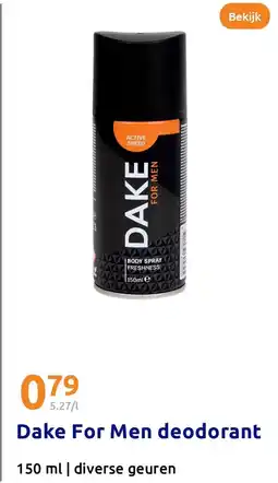 Action Dake For Men deodorant aanbieding