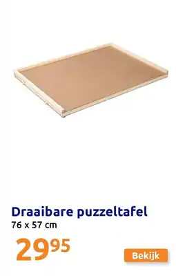 Action Draaibare puzzeltafel aanbieding