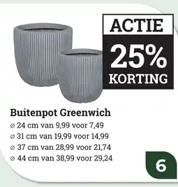 Tuincentrum Osdorp Buitenpot Greenwich aanbieding