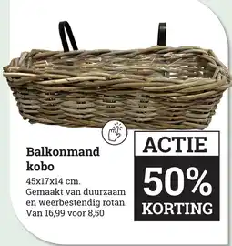 Tuincentrum Osdorp Balkonmand kobo aanbieding