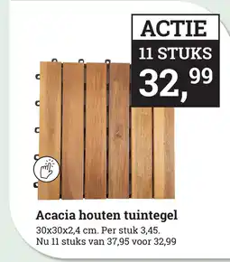 Tuincentrum Osdorp Acacia houten tuintegel aanbieding