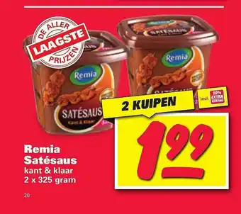 Nettorama Remia Satésaus Kant & Klaar aanbieding