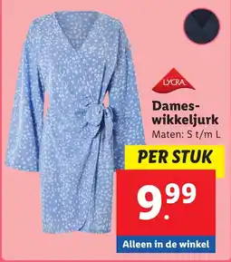 Lidl Dames wikkeljurk aanbieding