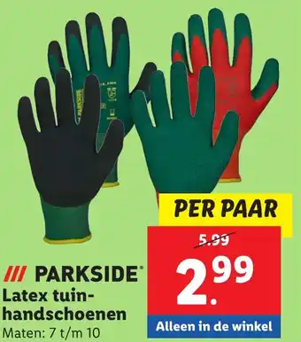 Lidl Latex tuin handschoenen aanbieding