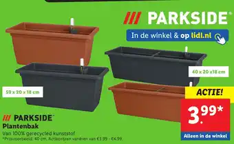 Lidl PARKSIDE Plantenbak aanbieding