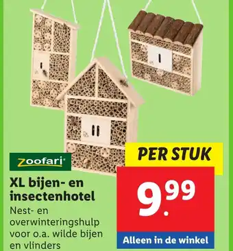 Lidl Zoofari XL bijen en insectenhotel aanbieding