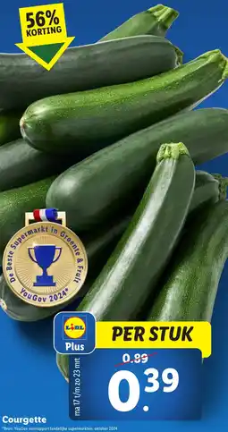 Lidl Courgette aanbieding