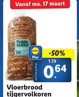 Lidl Vloerbrood tijgervolkoren aanbieding