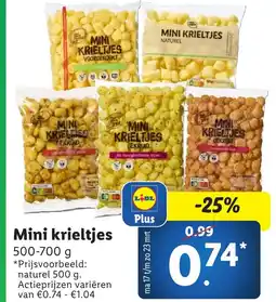 Lidl Mini krieltjes aanbieding