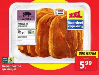 Lidl Gemarineerde speklapjes aanbieding