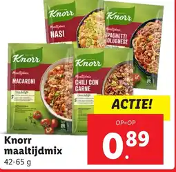 Lidl Knorr maaltijdmix aanbieding