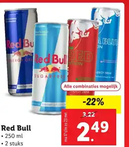 Lidl Red Bull aanbieding