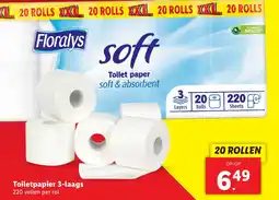 Lidl Toiletpapier  3 laags aanbieding