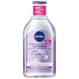 Plein.nl 1+1 gratis: Nivea 0% Residu Micellair Water aanbieding