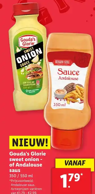 Lidl Gouda's Glorie sweet onion of Andalouse saus aanbieding