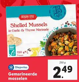 Lidl Gemarineerde mosselen aanbieding