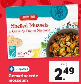 Lidl Gemarineerde mosselen aanbieding