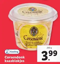 Lidl Corsendonk kaasblokjes aanbieding