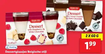 Lidl Dessertglaasjes Belgische stijl aanbieding