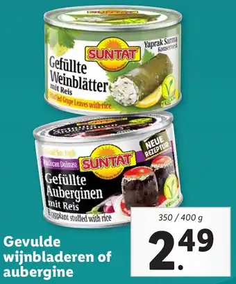 Lidl Gevulde wijnbladeren of aubergine aanbieding