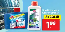 Lidl Vloeibare vaatwasserreiniger aanbieding