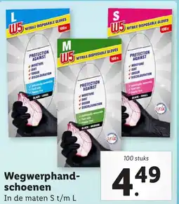 Lidl Wegwerphand schoenen aanbieding