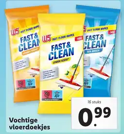 Lidl Vochtige vloerdoekjes aanbieding