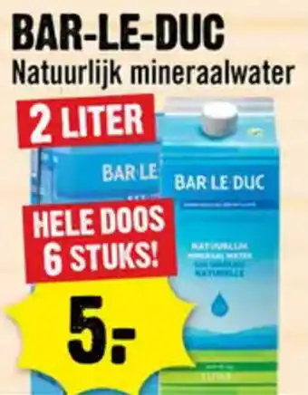 Dirck 3 BAR-LE-DUC Natuurlijk mineraalwater aanbieding