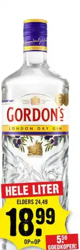 Dirck 3 Gordon's london dry gin aanbieding