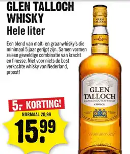 Dirck 3 Glen talloch whisky aanbieding