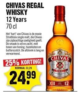 Dirck 3 Chivas regal whisky 12 years aanbieding