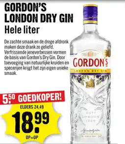 Dirck 3 Gordon's london dry gin aanbieding