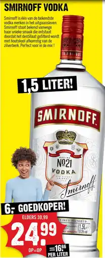 Dirck 3 Smirnoff Vodka aanbieding